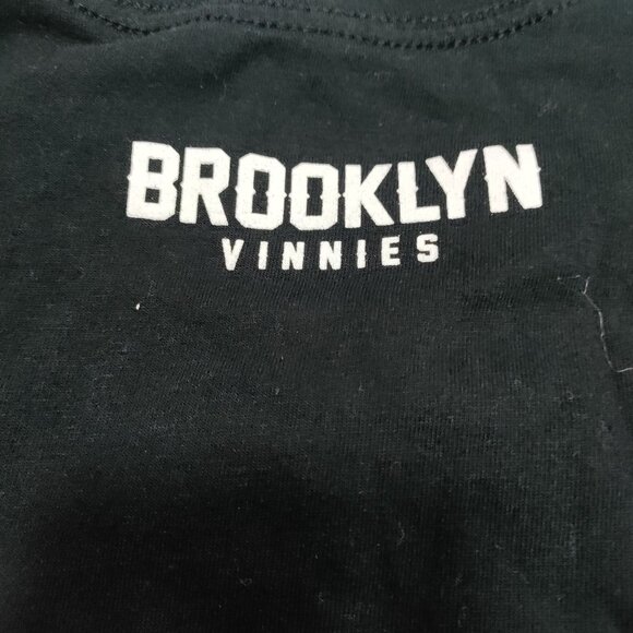 Brooklyn Vinnies Signature Blue Dog Graphic Print Short Sleeve Black Shirt Small - Picture 6 of 10